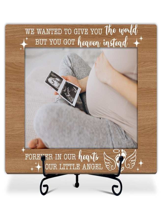 Mueddur Miscarriage Photo Frame, Sonogram Memorial Wooden Picture Frame, Sympathy Frame For Loss of Loved One, Goodness Miscarriage Gifts, Infant Loss Memorial Gifts For Mom Dad, 15 - Image 1
